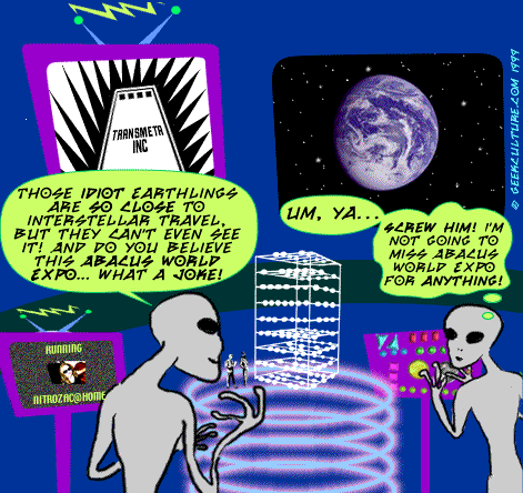 Meanwhile, orbiting far above the planet...